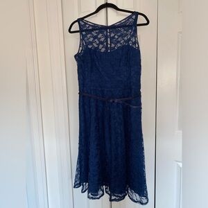 Evan-Picone Blue Evening Dress Size 12
